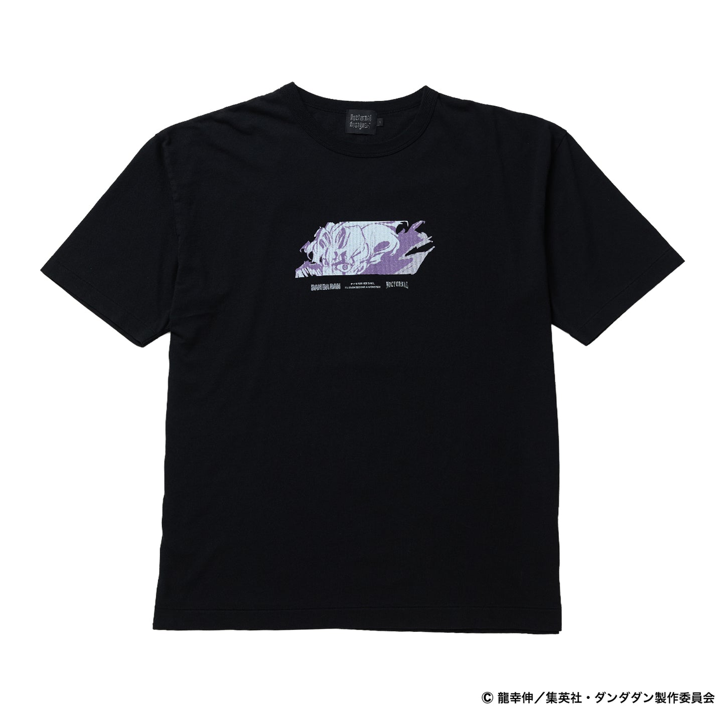 Nocturnal ダンダダン Okarun Face Tee（Black）