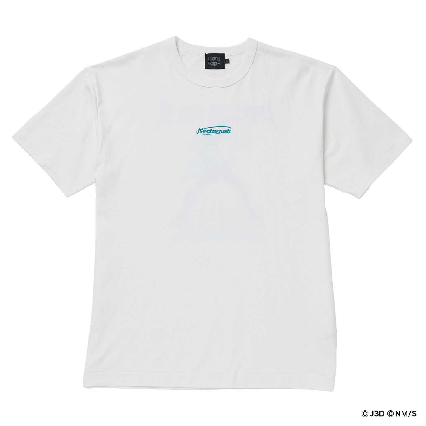 Nocturnal 怪獣８号 3DFont  Basic Tee（White）