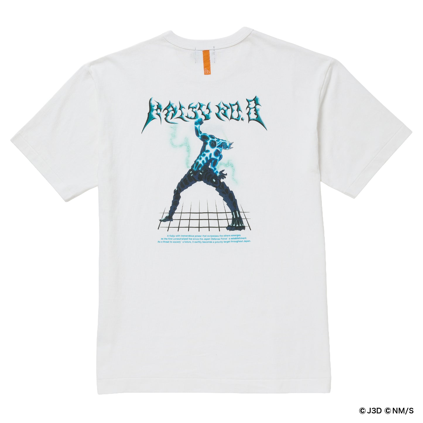 Nocturnal 怪獣８号 3DFont  Basic Tee（White）