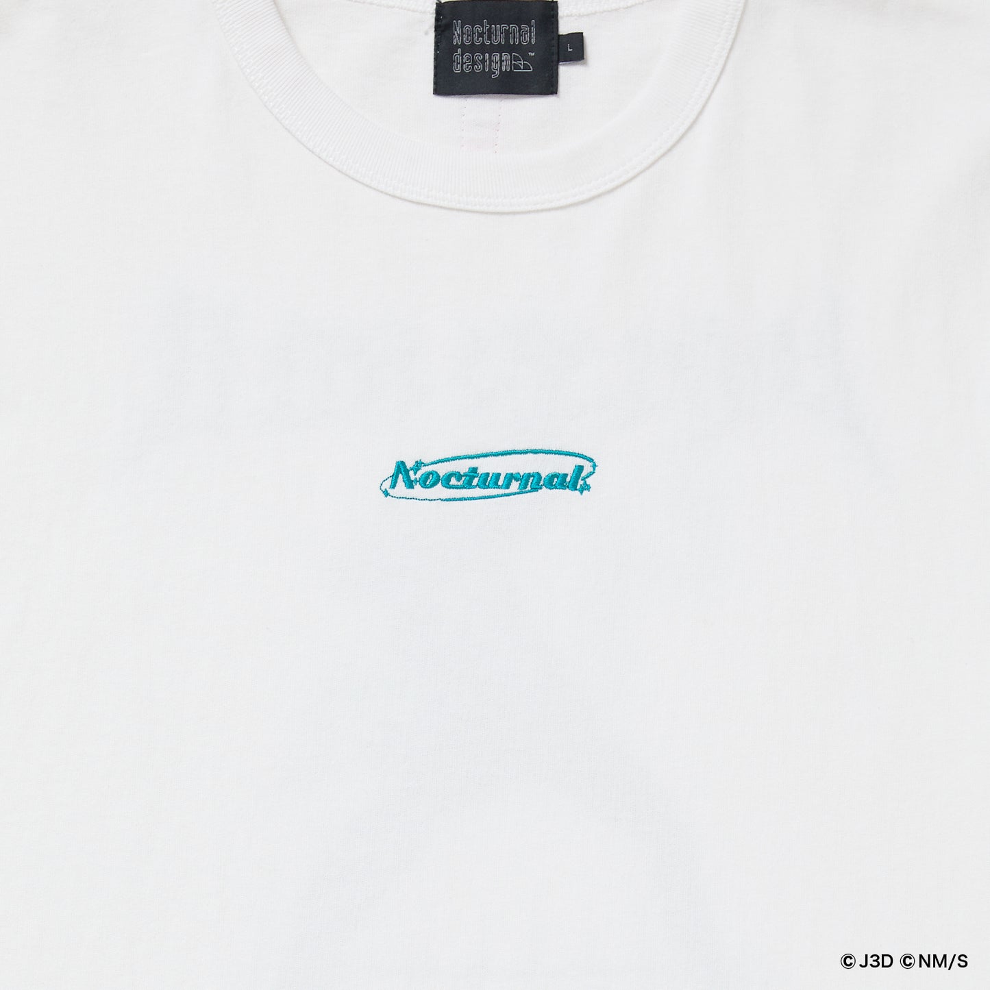 Nocturnal 怪獣８号 3DFont  Basic Tee（White）