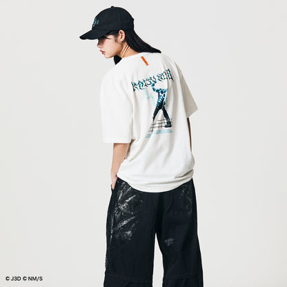 Nocturnal 怪獣８号 3DFont  Basic Tee（White）